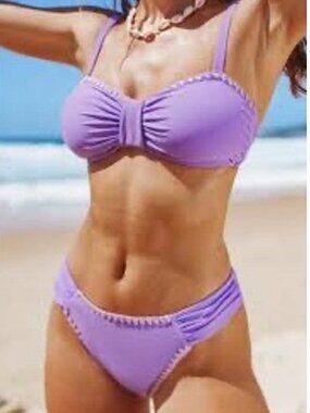 Cupshe Purple Bikini Set - Women's Large